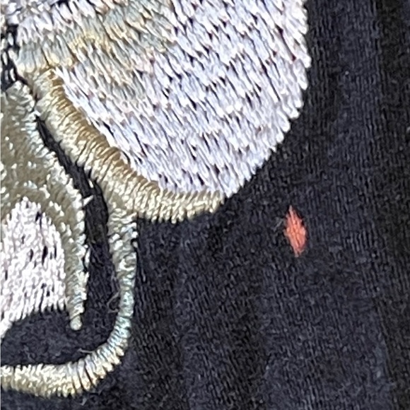 Kimchi Black Gold Floral Bomber Jacket Embroidered Boho Indie Asian Medium -Read - Picture 3 of 11